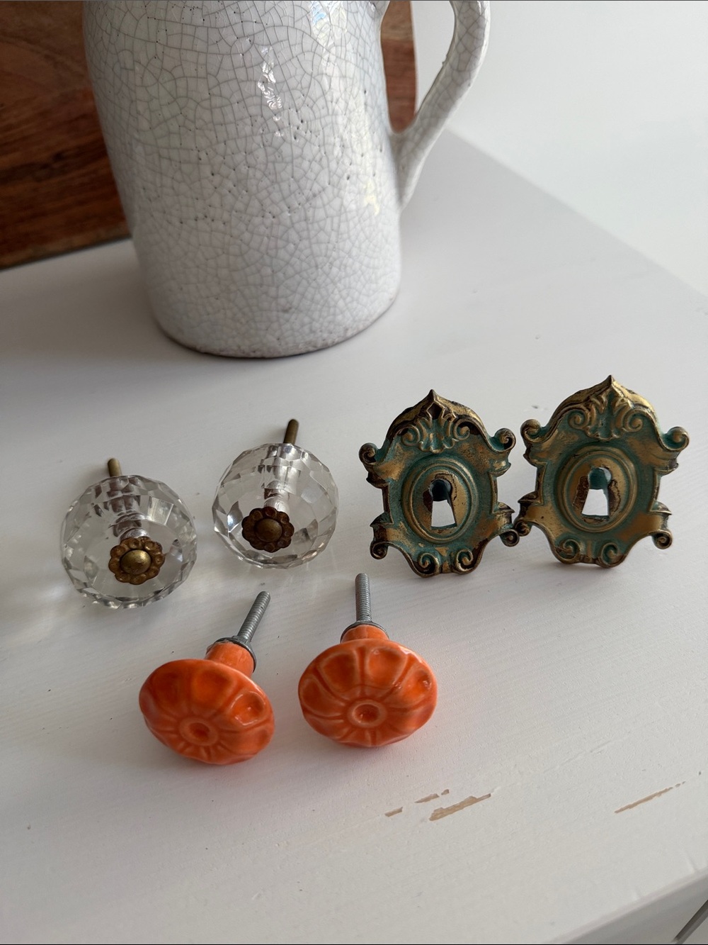 Eclectic Assortment Ceramic Glass Metal Drawer Pulls Cabinet Knobs (6